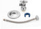 Toilet Connector, Toilet Water Supply Line Kit With 1/4 turn 1/2 inch Angle Push Fit Stop & 12" Stainless Steel Flexible Toilet Supply Line...