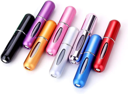 Travel Mini Perfume Refillable Atomizer Container, Portable Perfume Spray Bottle, 5ml Travel Perfume Scent Pump Case Fragrance Empty Spray Bottle ...