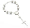 2 PCS Car Interior Rearview Mirror Decorative Pendant, 0.39" Rosary with Tori Cross Bead Hanging Pendant Bead String, Multi-Purpose Personalized F...