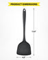 2 Pcs Silicone Wok Spatulas, Non-Stick BPA Free High Heat Resistant Handy Kitchen Utensils for Cooking, Baking, Flipping Eggs, Pancake, Burgers?Bl...