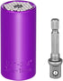 Universal Socket Set, Professional 7mm-19mm / 1/4"-3/4" Grip Socket Set Ratchet Wrench Power Drill Adapter, Purple...