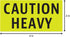 300 Caution Heavy Stickers - 2 x 4 Inches Heavy Caution Sticker for Shipping Moving Handling Heavy Alert Warning Labels, Fluorescent Neon Yellow -...