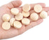 100pcs Half Wood Balls Unfinished Natural Half Ball Split Wood Balls for DIY Projects and Craft Supplies (15mm)...