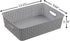 4-Pack Plastic Office Storage Baskets, A4 Basket Trays, Grey...