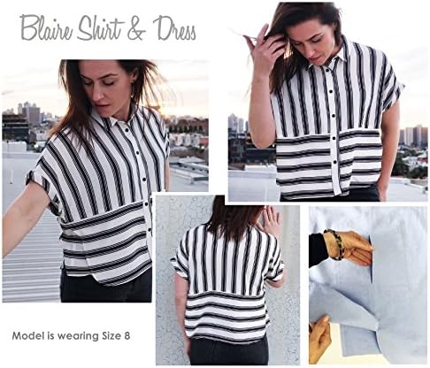 Style Arc Sewing Pattern - Blaire Shirt or Dress (Sizes 04-16)...