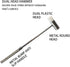 Dual Head Small Hammer, 7 Inches, Plastic Head and Metal Head, Black Plastic Grip, Double face Jewelry Mallet, Mini Hammer for Watch, Tuning, Wood...