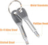 8Pcs Portable Keychain Screwdriver Set, Mini Pocket Key Chain Phillips Slotted Head Screwdriver with Key Ring, EDC Outdoors Travel Multifunction R...