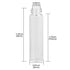 20ml Clear Glass Vials with Screw Caps and Plastic Stoppers, Small Liquid Sample Vial, Leak-Proof Vial, 12PCS...
