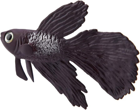 FTVOGUE Aquarium Swimming Fish Silicone Artificial Funny Fish Ornament Lifelike Fake Fish for Fish (Brown Betta Fish)...