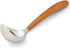 nambe Curvo Kitchen Ladle | 12.5 Inch Ladle for Serving Soups, Stews, and Sauces | Made of Stainless Steel and Acacia Wood | Designed by Steve Coz...