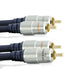 CableMountain 2xRCA to 2X RCA Cables 1.6FT- Gold Plated Male-to-Male Phono to Phono Cable | RCA Audio Cable for Amplifier, Turntable, TV, Home The...