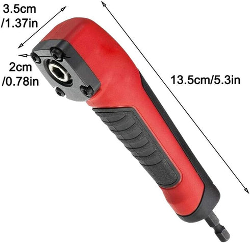 Right Angle Attachment Electric Screwdriver Repair 90 Degree Corner Device, ABS Handle Screwdriver Socket Adapter Drill Bit Corner Adapter for 18v...