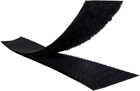 1 inches Width (25mm) 5 Yards Sew on Hook and Loop Strips,Interlocking Tape, Hook & Loop Tape for Clothing Sewing Crafts and DIY Projects Black Co...