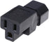 ANRANK IN14515AK IEC C14 to NEMA 5-15R Computer Power Cord Plug Adapter...