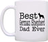 ThisWear Dog Lover Mug Best German Shepherd Dad Ever Dog Puppy Supplies Gift Coffee Mug Tea Cup White...