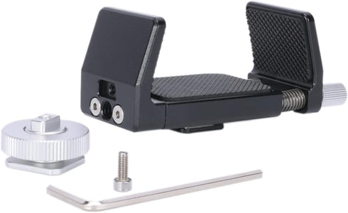 NICEYRIG Aluminum Power Bank Clamp for DJI RS 2 / RS 3 / RS 3 Pro, 50mm - 88mm Wide Range Universal Portable Charger Holder with Detachable Cold S...