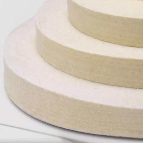?????????????? 8''x1'' Wool Buffing Wheel, 5/8 Inch Arbor Hole Jewelry Polishing Wheel for Bench Grinder/Die Grinder...