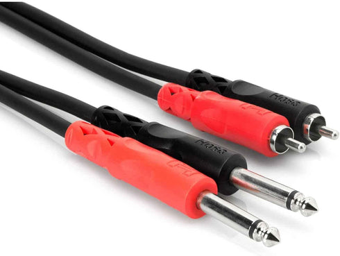 HOSA CPR203 Dual 1/4" to RCA, 3 Meters (9.9 ft)...