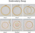 Stamped Embroidery Starters Kits with Pattern for Beginners Beautifful Flowers with Hoops Cloth Threads Needlework Art Cross Stitch Kits for Adult...