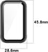 Case Compatible for Amazfit Band 7 Frame PC Protective Cover with Tempered Glass Film for Amazfit Band 7 Smartwatch Screen Protectors Accessories ...