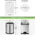 1.3 Gallon 100 Counts (fit 1.3-1.5 Gal) Mini Drawstring Trash Bags Garbage Bags by RayPard, 4-5L Small Plastic Trash Can Liner fit 1,1.2-1.5 Gal W...