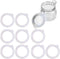 Silicone Replacement Gasket, Airtight Rubber Seals Rings for Mason Jar Lids, Leak-Proof Canning Silicone Fitting Seals for Glass Clip Top Jars (Wh...
