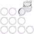 Silicone Replacement Gasket, Airtight Rubber Seals Rings for Mason Jar Lids, Leak-Proof Canning Silicone Fitting Seals for Glass Clip Top Jars (Wh...