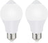 Motion Sensor Light Bulbs for Outdoor Indoor, 9W A19 Motion Detector Led Bulb, 60 Watt Equivalent, E26 800lm 5000K Daylight, Dusk to Dawn Motion A...