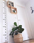 Kids Growth Chart, Wood Frame Fabric Canvas Height Measurement Ruler from Baby to Adult for Child's Room Decoration 7.9 x 79in (7.9 x 79in, White ...