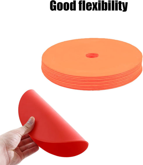 6 Pcs Low Profile Survey Markers Orange Rubber Property Line Markers, Driveway Marker for Low Profile Survey Stakes, Garden Stakes Survey Markers ...