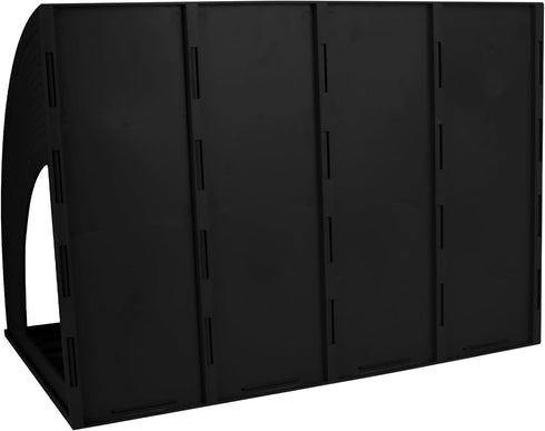 SAYEEC Sturdy Magazine Holder 4 Compartments Plastic Desktop File Organizer File Dividers Office Organizer Storage Document Magaizne Rack Display ...
