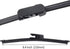 MIKKUPPA For Hyundai Veloster Rear Wiper Blade 2012-2017 - Replacement OEM 988112V000...