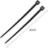 URBEST 100 Pcs Self Locking Wire Cable Zip, Tie Fasten Wrap 4 Inch Nylon Zip Tie (4 INCH, Black)...