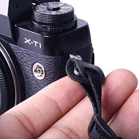 4 Pack Camera Triangle Split Ring Leather Pad Protector Cover Lug Ring Shoulder Strap Belt Hook Holder Replacement Universal for Fujifilm Canon Ni...