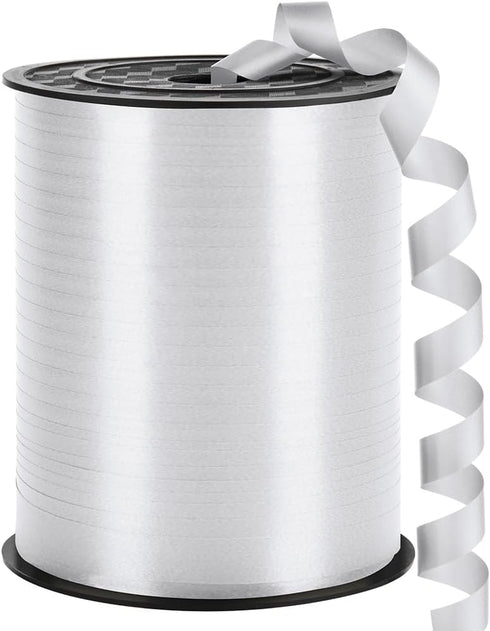 Ribbon,250 Yard Curling Ribbon for Crafts, Balloon Ribbon, 3/8" Ribbon for Gift Wrapping, Florist Flower (1 Roll) (White)...