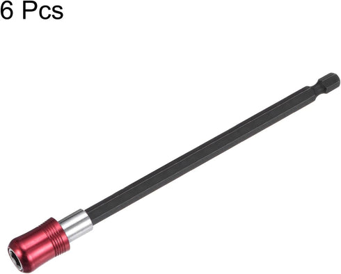 6pcs 150mm Magnetic Screwdriver Bits Holder Extension Quick Release Drill Bit Chuck Adapter with 1/4" Hex Shank for Socket Driver Adapter Power To...