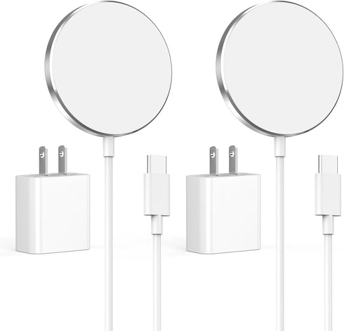 Magnetic Wireless Charger for iPhone 15, 2 Pack 15W Max iPhone Wireless Charger Fast Charging Pad Mag Safe Charger with 20W USB C Wall Charger for...