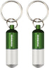 munkees Portable Pill Case Small Waterproof Capsules EDC Keychain, Travel Pill Bottle for Camping, Hiking, Backpacking, Compact Valuables Containe...