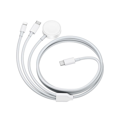 CIVPOWER USBC Watch Charger Cable: 3 in 1 Magnetic Charging Cable Compatible for Apple Watch 9/SE2/8/7/6/5/4/3/2/1/SE - Travel Fast Charging Cord ...