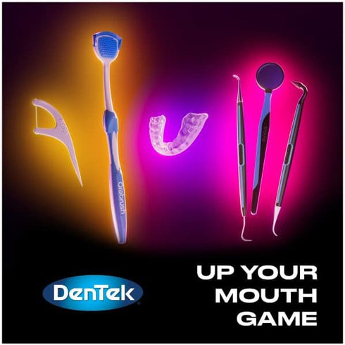 DenTek Floss Picks & Travel Case for On-The-Go, 4 Travel Cases with 6 Floss Picks Each, (Pack of 1)...