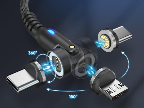9 Pins Magnetic Charging Cable Tips Connectors for Micro Android Devices Fast Charging(3 Pack), Magnetic Phone Cable Adapter(Micro USB)...