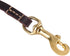 4FT / 5FT / 6FT Geninue Leather Leash for Small to Medium Dogs Training and Walking - Color Black/Brown (4FT, Brown)...