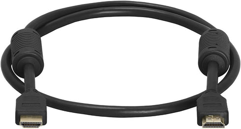 Cmple - HDMI Cable 3FT High Speed HDTV Ultra-HD (UHD) 3D, 4K @60Hz, 18Gbps 28AWG HDMI Cord Audio Return 3 Feet Black...