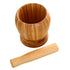Mortar and Pestle Set, Bamboo Garlic Pounder Mincer Tool Kitchen Grinder Supplies for Garlic, Mincer, Coffee, Herb Spice, Ginger, Spice. (S)...