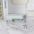 Mint Green Stapler Clear Acrylic Body Desk Staplers with Large Capacity Non-Slip No-Jam Desktop Stapling Tools for Office Home Desk Accessories Su...