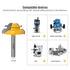 45 Degree Lock Miter Router Bit 1/4 Inch Shank.Woodworking Tools Joint Router Bits?Wood Milling Cutter Glue Joint Tools Set (1/4inch Shank, 1-3/8"...