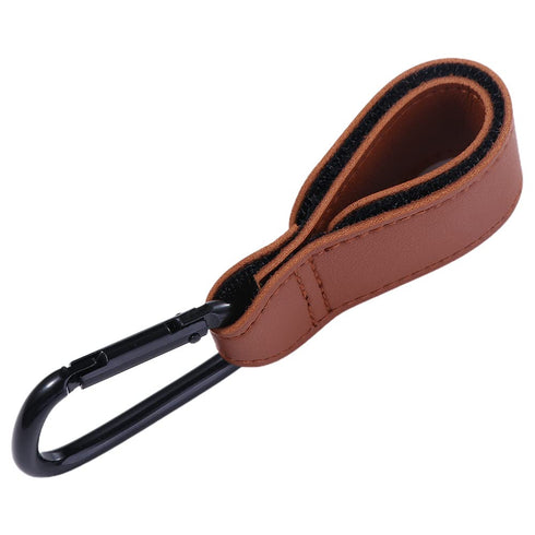 Baby Stroller Hook Clip,Convenient for Hanging Bags,Aluminum Alloy PU Leather Hanging Bags Stroller Hooks Clips,Stroller Organizer Accessories...