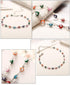 Evil Eye Ankle Bracelet Silver Evil Eye Bead Anklet Beach Fashion Foot Jewelry for Women...