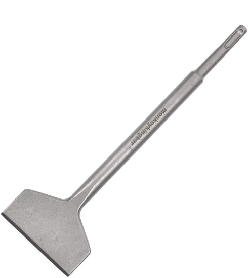 Monkey King Bar-3 IN Wide Sds Plus Floor Scraper-Sds plus bits-10"x3" Sharpened Tile and Sds Tile Chisel for Floor and Wall Tile Concrete Mortar T...