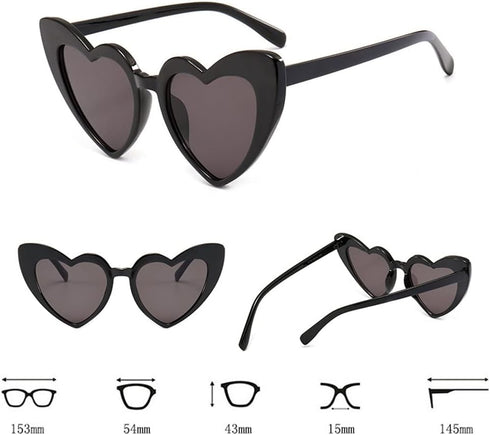 7 Pcs Love Heart Shaped Sunglasses Bachelorette Party Sunglasses Bridesmaid Bride Heart Sunglasses...
